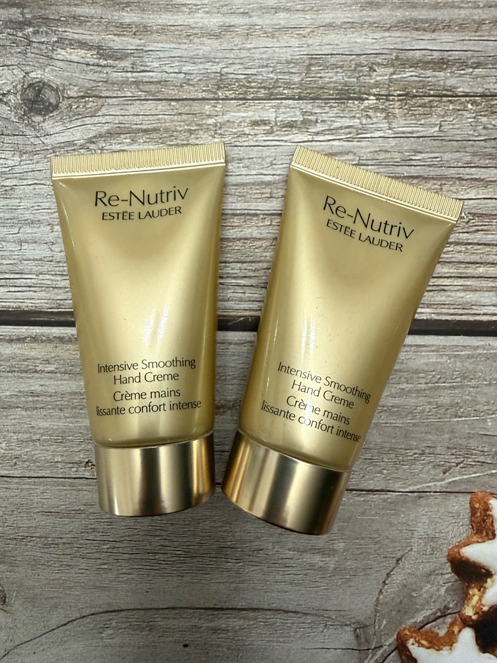 2x Estee Lauder Re-Nutriv Intensive Smoothing Hand Cream Travel Sz 1oz/30ml Each